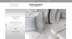 Desktop Screenshot of dewoolfsonlinens.com